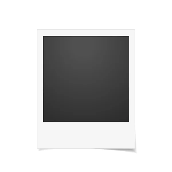 Vector Instant photo frame. Realistic paper — Stock Vector