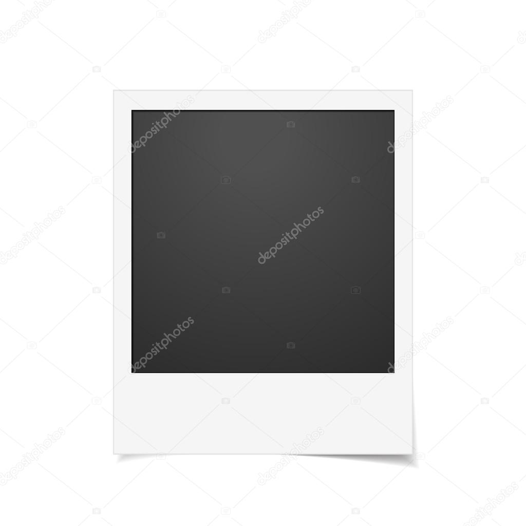 Vector Instant photo frame. Realistic paper