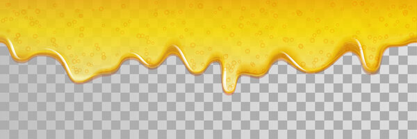 Желтый капающий оранжевый мед
