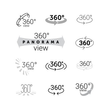 360 derece sanal gerçeklik Vr döndürme simgesini görüntülemek