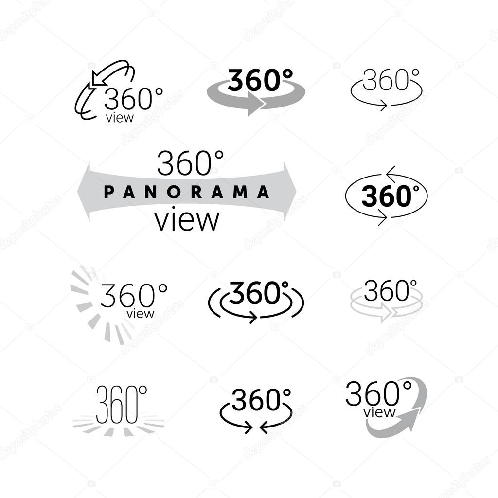 360 Degrees Rotating Virtual Reality Vr View Icon Vector Image By C Ronedale Vector Stock