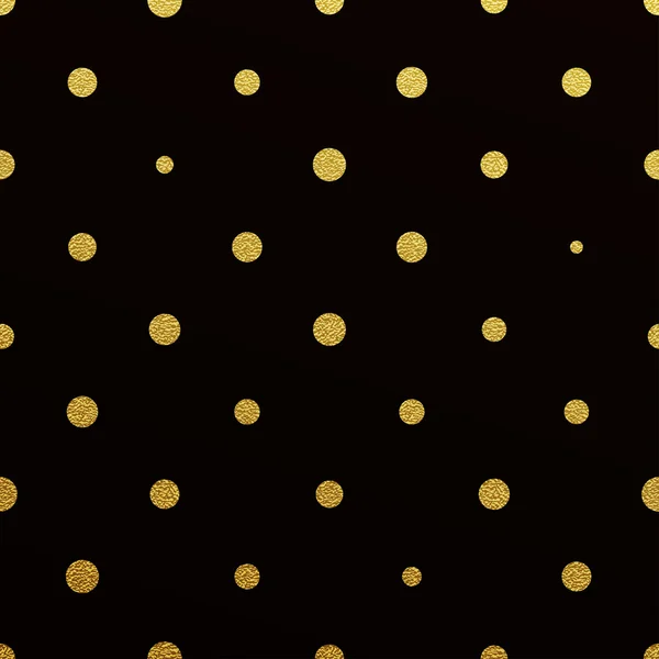 Gold glittering polka dot — Stockvector