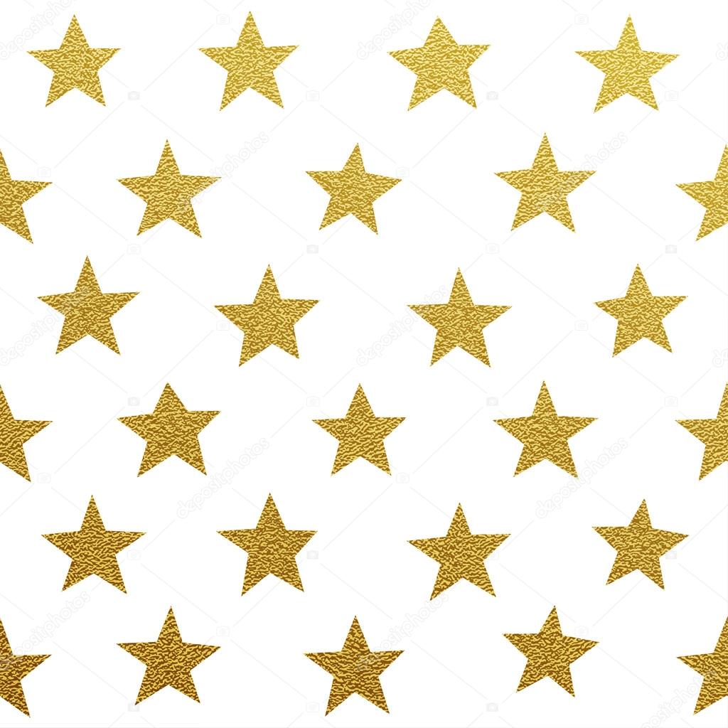 Gold glittering stars pattern