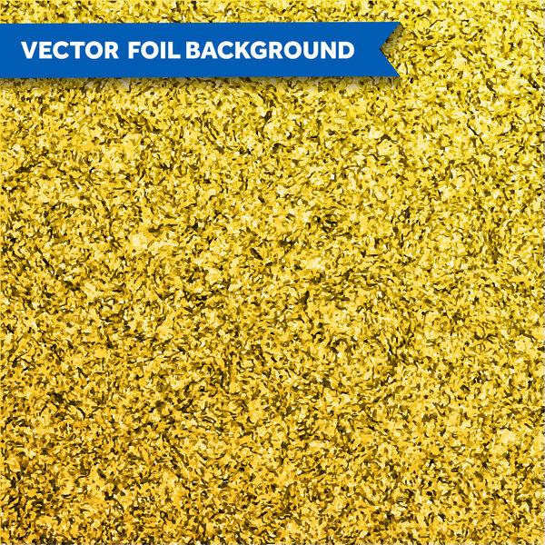 Vector gold glittering foil texture