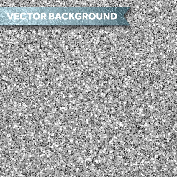 Silver glitter texture — Stock Vector