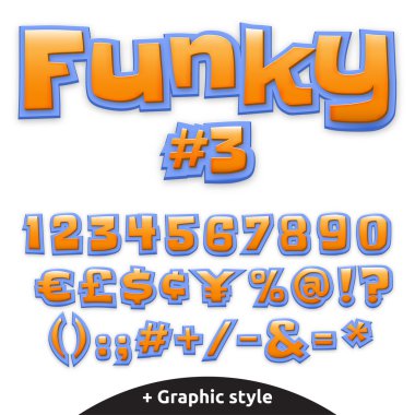 Çocuk çizgi film tarzı için vektör şirin alfabe