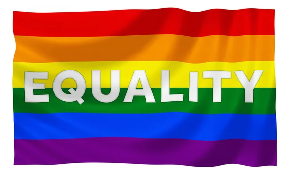 Gay rainbow equality flag — Stock Photo, Image