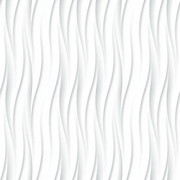 Белая бесшовная текстура. Волнистый фон. Внутренняя отделка стен — стоковый вектор