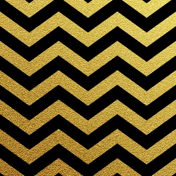Oro brillante onda zigzag — Vector de stock