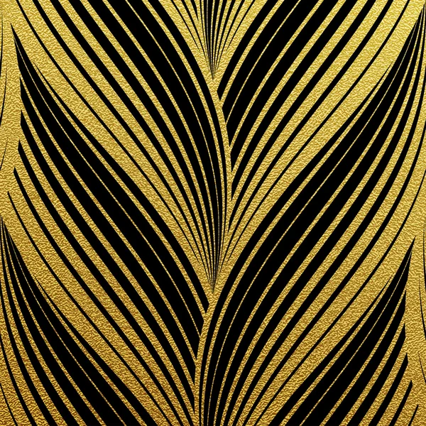 Altın ışıltılı soyut dalgalar desen — Stok Vektör