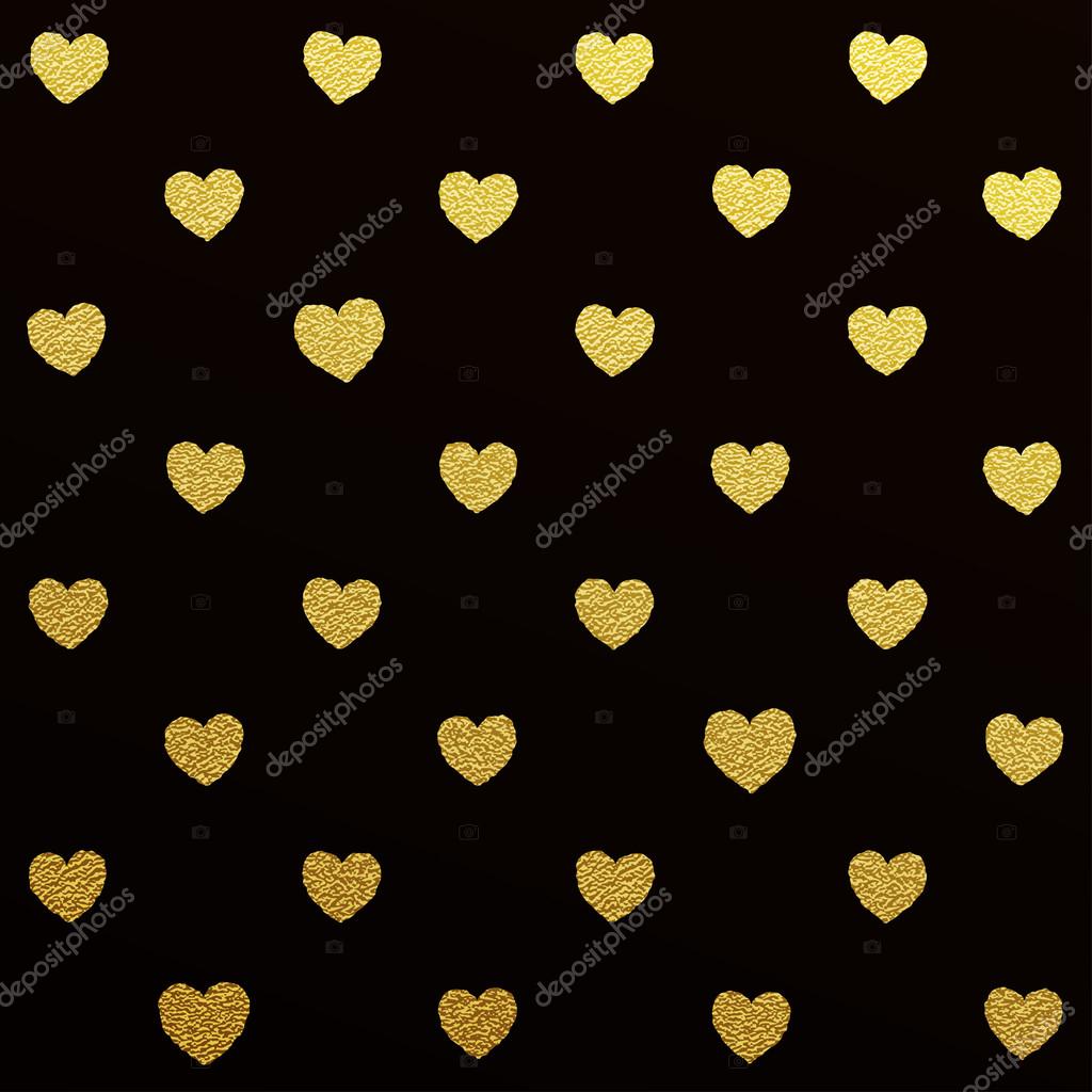 golden hearts background