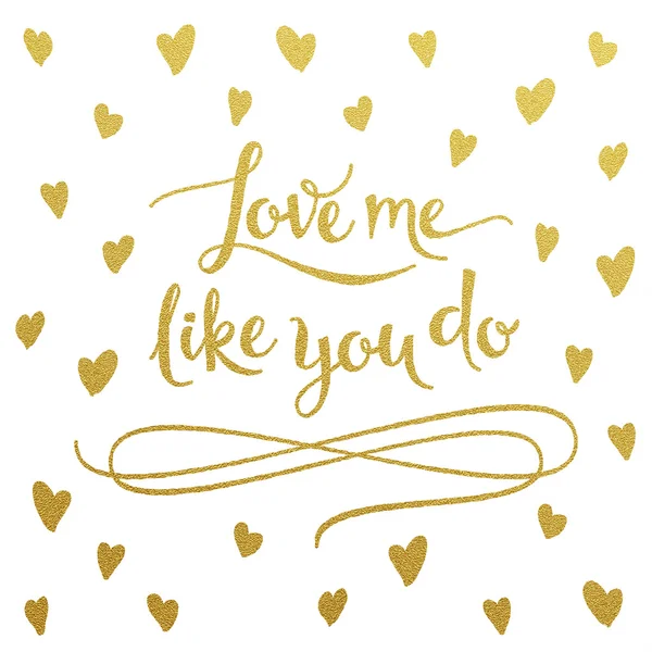 Дизайн карты Love Me Like You Do — стоковый вектор