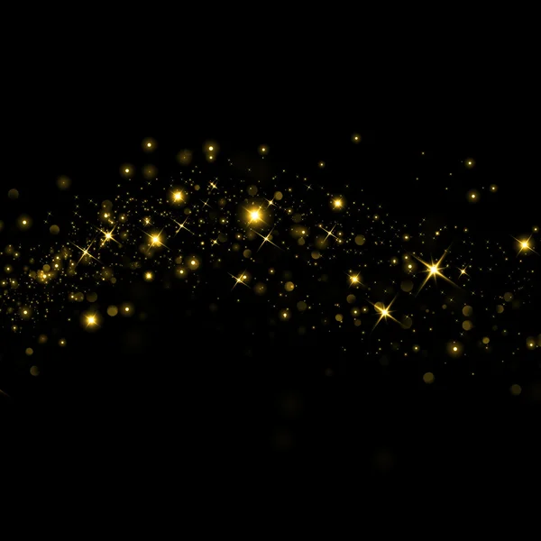 Błyszczące gwiazdy na tle bokeh — Zdjęcie stockowe