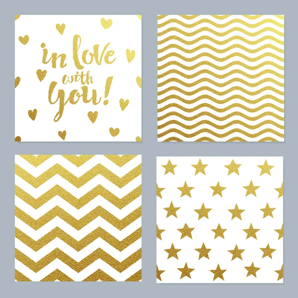 Greeting cards set of confetti gold glitter background — Stock Illustration Greeting cards set of confetti gold glitter background Royalty Free Stock Vectors