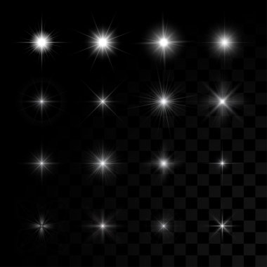 Vektör parlayan yıldız kümesini kıvılcım