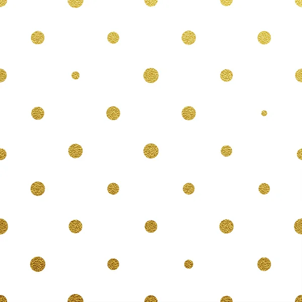 Gold glittrande små prickiga seamless mönster — Stock vektor