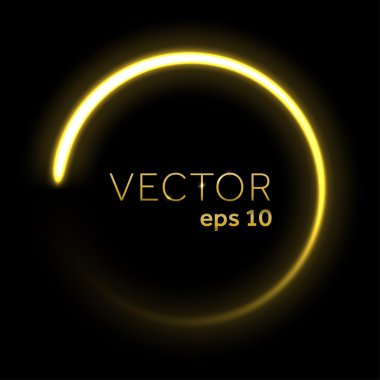 Altın Parıltılı yıldız tozu daire