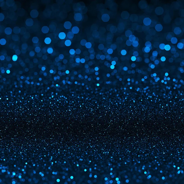 Texture bokeh blu con luci sfocate — Foto Stock