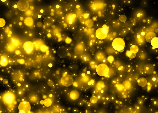 Gold glittrande bokeh bakgrund — Stockfoto