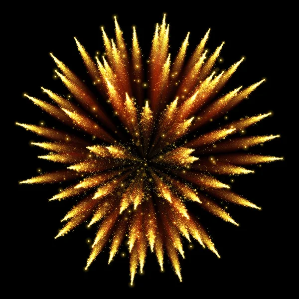 금 빛나는 스파클 불꽃놀이 — 스톡 사진