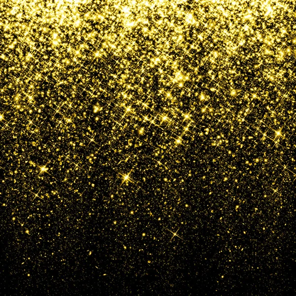 Glittering star dust fall bokeh — Stock Photo, Image