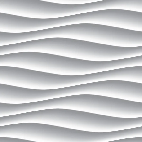 White panel wavy seamless texture — Stock Vector