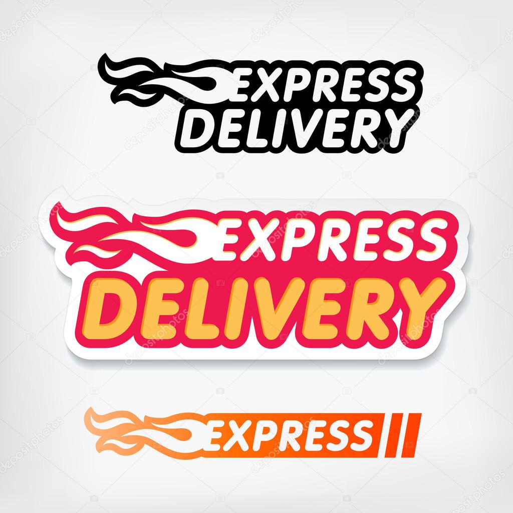 Express delivery symbols. Vector
