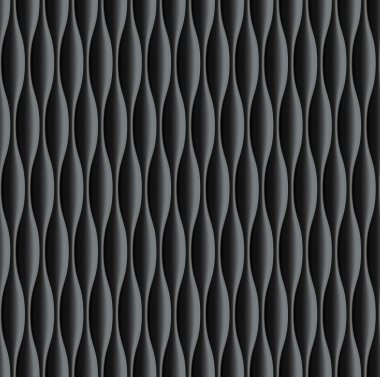 Siyah dalgalı paneli sorunsuz doku arka plan.