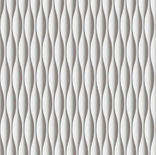 Fehér hullámos panel zökkenőmentes textúra háttér. — Stock Vector