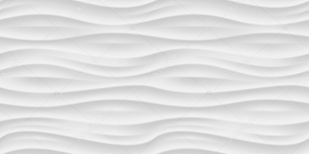 White wavy panel seamless texture background.