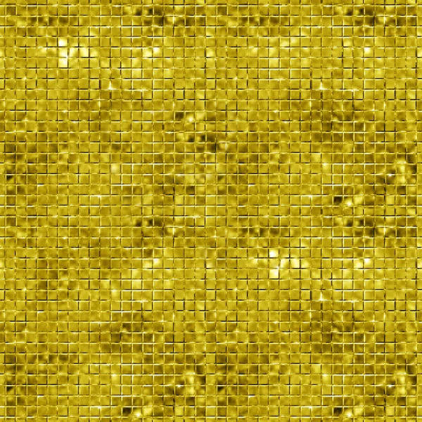 Faísca de ouro sem costura e brilhante fundo em mosaico — Fotografia de Stock