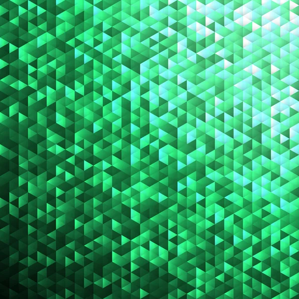 녹색 빛나는 lamina 장식 패턴 모자이크. — 스톡 벡터