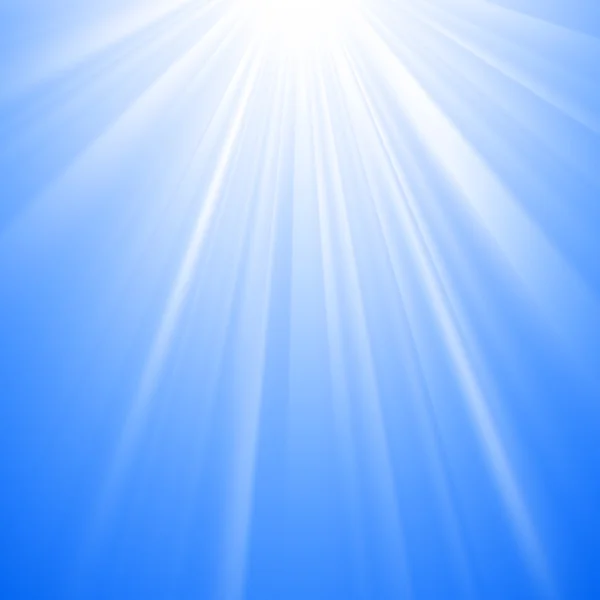 Shining sunbeams from above — Stock Vector