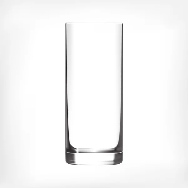 Vazio beber copo de vidro highball —  Vetores de Stock