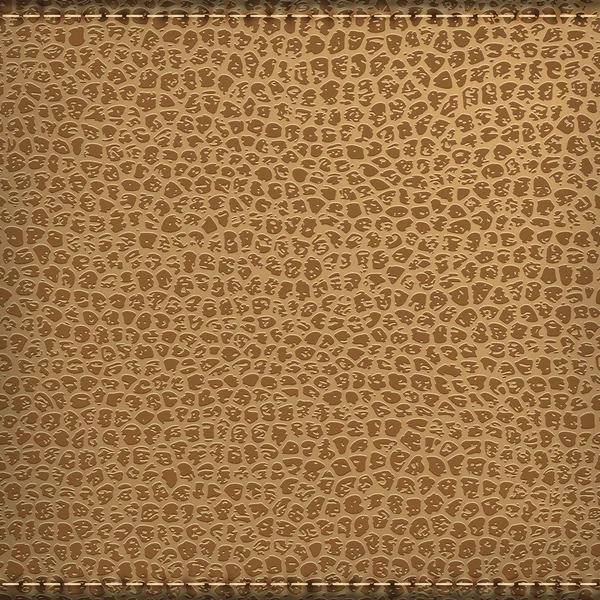 Textura de cuero natural marrón — Vector de stock