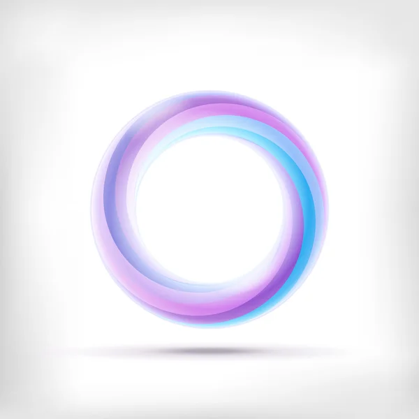 Forma infinita icono dimensional redonda — Vector de stock