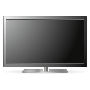 LCD TV set with reflection