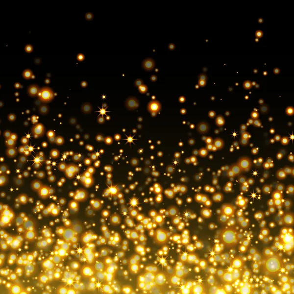 きらびやかな輝きのゴールドのベクトルの背景 — ストックベクタ