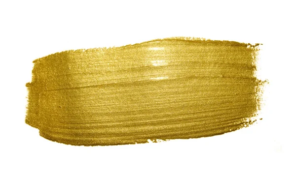 Золотий штрих пензля . — стокове фото
