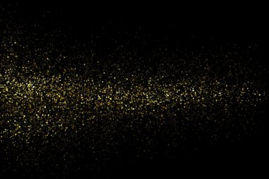 Altın ışıltılı pırıltılı stardust arka plan vektör