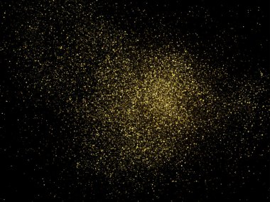 Altın ışıltılı pırıltılı stardust arka plan vektör