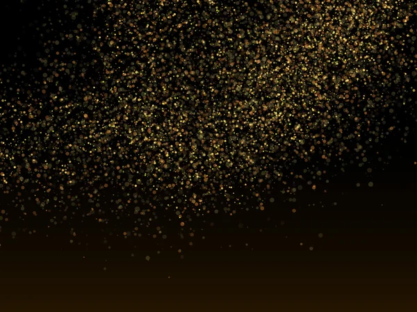 Vector gold glittering glitter stardust bakgrund — Stock vektor