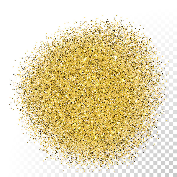 Vector gold glitter textured scatter