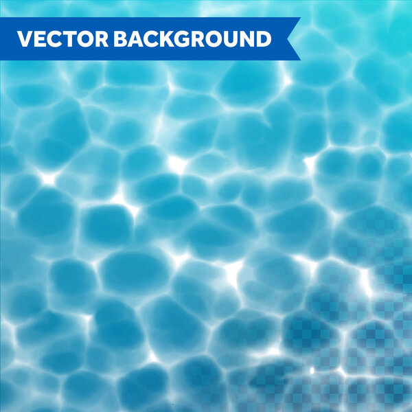 Vector underwater light background.