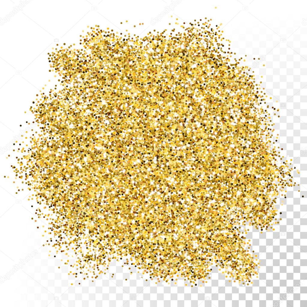 Vector gold glitter particles texture