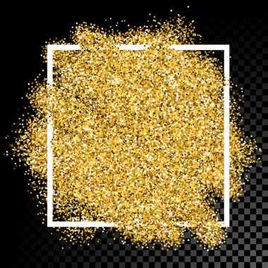 Vektör altın glitter parçacıklar doku