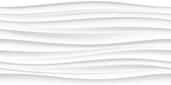 Weiße nahtlose Welle Textur Muster Hintergrund — Stockvektor