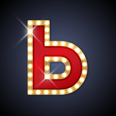 Vektör çizim relistic retro tabela Kiril Harf Soft Sign