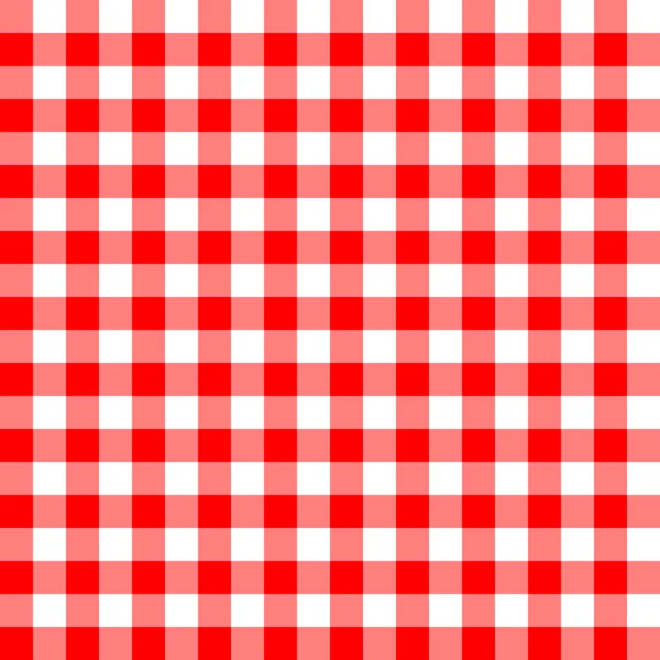 원활한 빨간색 식탁보 패턴. — 스톡 벡터