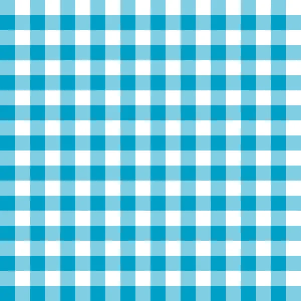 원활한 블루 식탁보 패턴. — 스톡 벡터